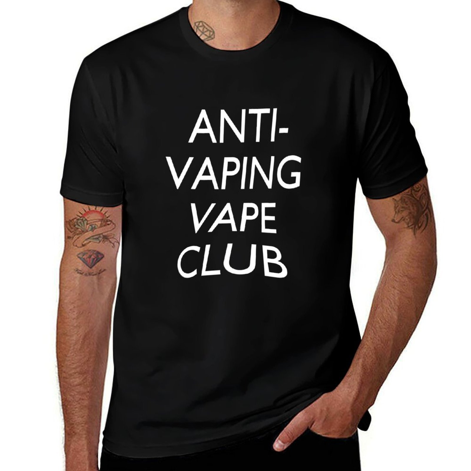 Quick Vape - Anti-Vaping Vape Club Tişörtü Sportif Günlük