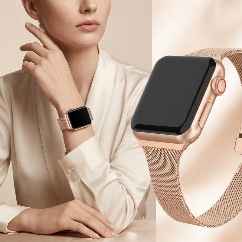 Mesh Coil Strip - Apple Watch Kordonu için Milanese Döngü
