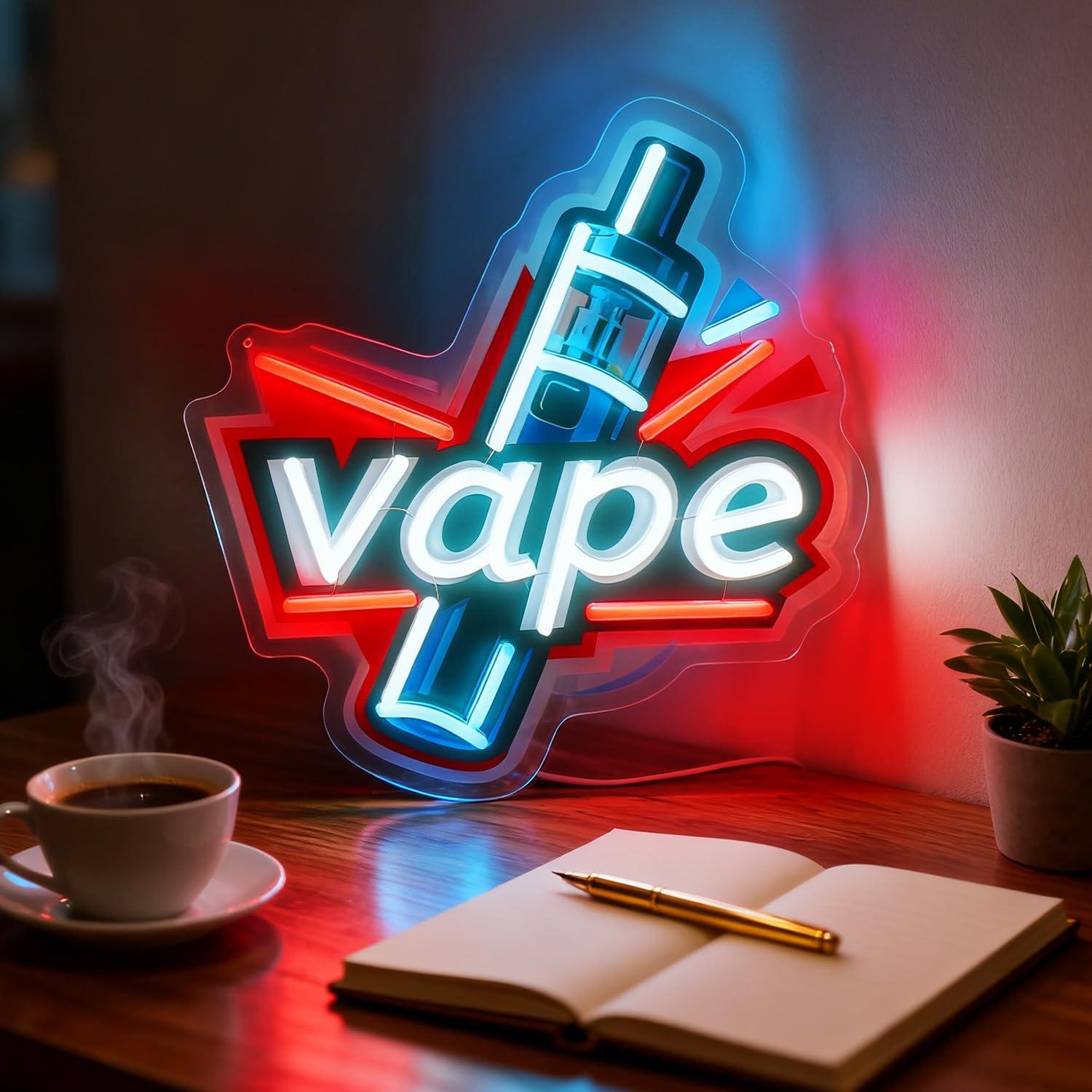 Vape Neon Tabelası USB Kısılab - Vaping Store incelemesi ve fiyatı
